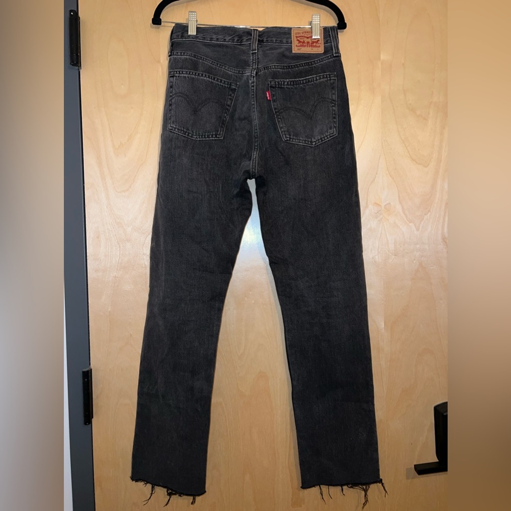Levi’s women’s black denim 501 jeans